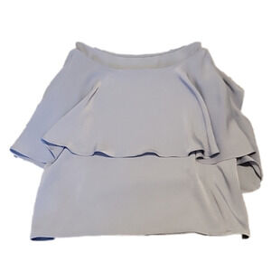 BLUE BLUSH Off Shoulder Ruffle Camisole S